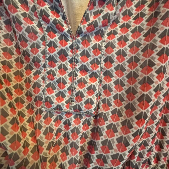 Patterned Long Sleeve Dress - Picture 2 of 8